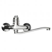 Смеситель для кухни 40к F4629-B FRAP настенный (повор. S-излив, хром, силумин)