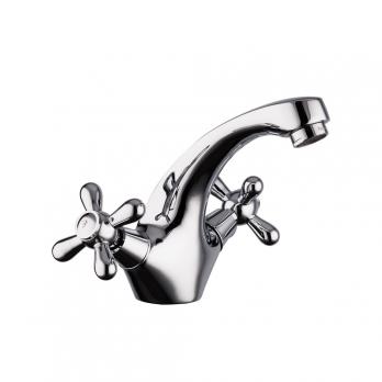 Смеситель для раковины 1/2 кер F1025 FRAP КРЕСТ (литой, хром, латунь)