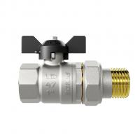 Кран шаровой со сгоном 1'' бабочка  LD PRIDE