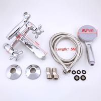 Смеситель для ванны 1/2 кер F3025 FRAP КРЕСТ (кор.пов. излив, хром, латунь)