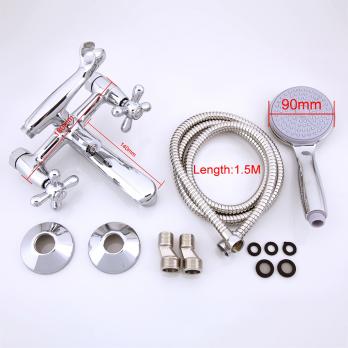 Смеситель для ванны 1/2 кер F3025 FRAP КРЕСТ (кор.пов. излив, хром, латунь)