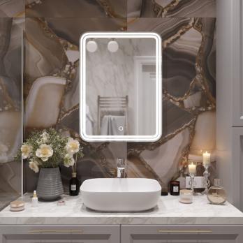 Зеркало MIXLINE "Адриана" 600*800 (ШВ) сенсорный выключатель, светодиодная подсветка