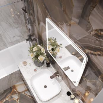 Зеркало MIXLINE "Адриана" 800*700 (ШВ) сенсорный выключатель, светодиодная подсветка