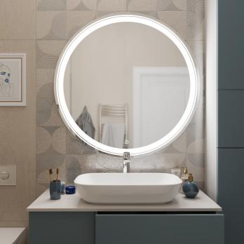 Зеркало MIXLINE "Оливия" D800 сенсорный выключатель, светодиодная подсветка