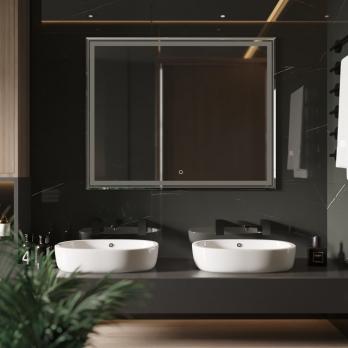 Зеркало MIXLINE "Мелис" 1000*800 (ШВ) сенсорный выключатель, светодиодная подсветка