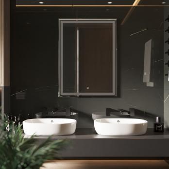 Зеркало MIXLINE "Мелис" 600*800 (ШВ) сенсорный выключатель, светодиодная подсветка