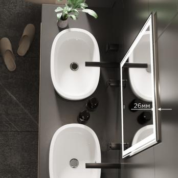 Зеркало MIXLINE "Мелис" 600*800 (ШВ) сенсорный выключатель, светодиодная подсветка