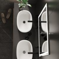 Зеркало MIXLINE "Мелис" 800*700 (ШВ) сенсорный выключатель, светодиодная подсветка