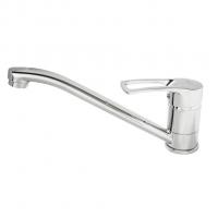 Смеситель для кухни 40к F49701-B FRAP (дли. плоск. пов. излив, п/гайку, хром, силумин)