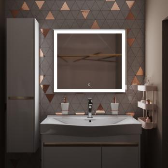 Зеркало MIXLINE "Минио" 800*700 (ШВ) сенсорный выключатель, светодиодная подсветка