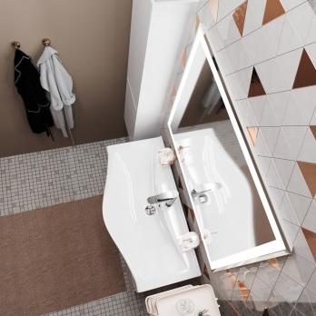 Зеркало MIXLINE "Минио" 900*800 (ШВ) сенсорный выключатель, светодиодная подсветка