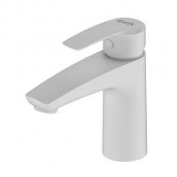 Смеситель для раковины 35к IDDIS RAYWT00i01 "Ray" литой, под шпильку, БЕЛЫЙ матовый