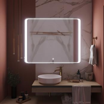 Зеркало MIXLINE "Валерия" 1000*800 (ШВ) сенсорный выключатель, светодиодная подсветка