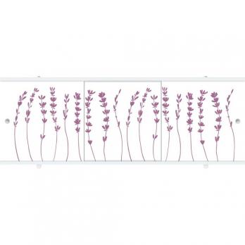 Экран для ванны ПРЕМИУМ А (алюм. профиль) 1,5 лавандовый