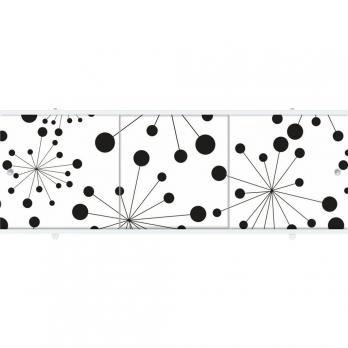 Экран для ванны ПРЕМИУМ А (алюм. профиль) 1,7 серый узор