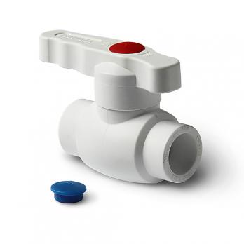 Кран шар 32 ручка PRO AQUA БЕЛЫЙ STANDARD