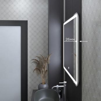 Зеркало MIXLINE "Альдо" 800*700 (ШВ) сенсорный выключатель, светодиодная подсветка