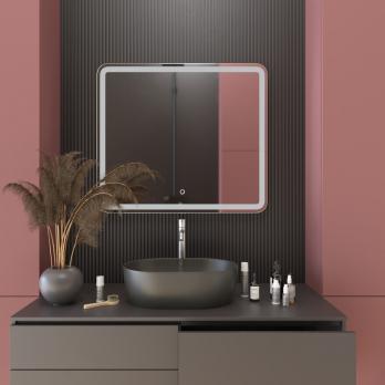 Зеркало MIXLINE "Альдо" 800*700 (ШВ) сенсорный выключатель, светодиодная подсветка