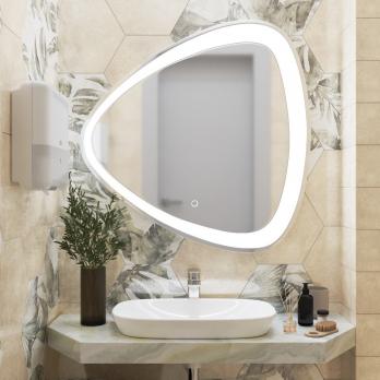 Зеркало MIXLINE "Эдда" D700 сенсорный выключатель, с гравировкой