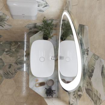 Зеркало MIXLINE "Эдда" D700 сенсорный выключатель, с гравировкой