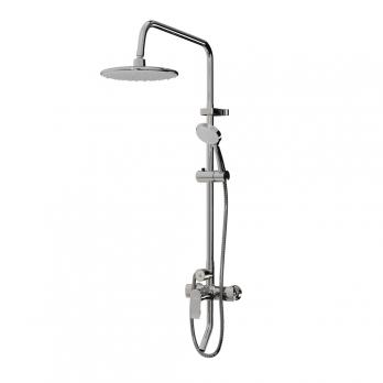 Душевая система 40к ML2416 излив лейка 3 позиции +лейка "Тропический душ" ХРОМ