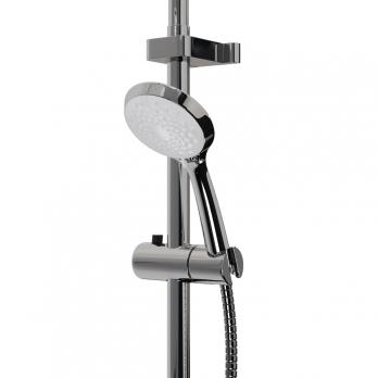 Душевая система 40к ML2418 излив лейка 5 позиций +лейка "Тропический душ" ХРОМ