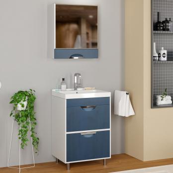 Тумба д/ванной "Байкал-60" под раковину Fest-60 (Sanita Lux) (ПВХ)