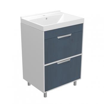 Тумба д/ванной "Байкал-60" под раковину Fest-60 (Sanita Lux) (ПВХ)