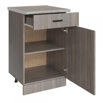 Стол разделочный 50 шимо/ясень светлый (1 ящик), столешница гранит пёстрый