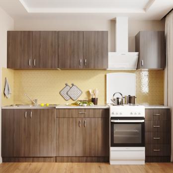 Стол разделочный 50 шимо/ясень темный, столешница гранит пёстрый