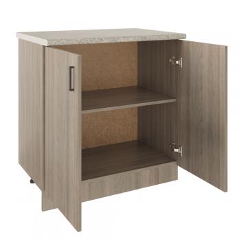 Стол разделочный 80 шимо/ясень светлый, столешница гранит пёстрый