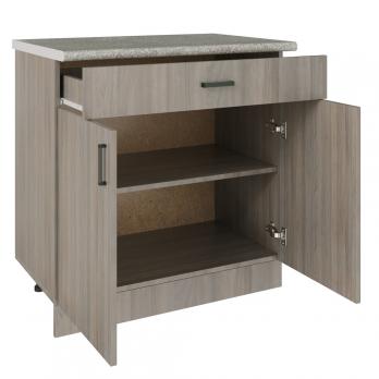 Стол разделочный 80 шимо/ясень светлый (1 ящик), столешница гранит пёстрый