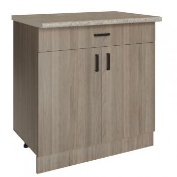 Стол разделочный 80 шимо/ясень светлый (1 ящик), столешница гранит пёстрый