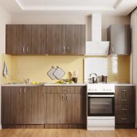 Стол разделочный 80 шимо/ясень темный, столешница гранит пёстрый