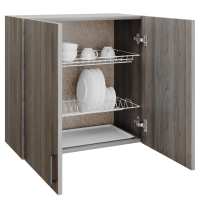 шкаф навесной кухонный с сушкой 60 шимо/ясень светлый