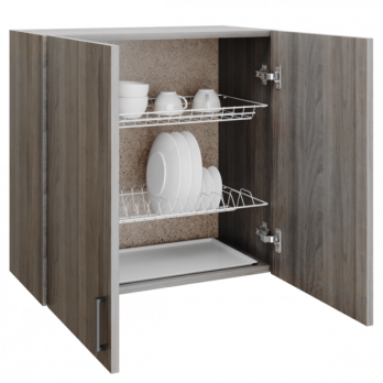 шкаф навесной кухонный с сушкой 60 шимо/ясень светлый