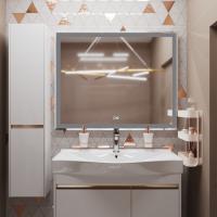 Зеркало MIXLINE "Минио-2" 1000*800 (ШВ) сенсорный выключатель, светодиодная подсветка + подогрев