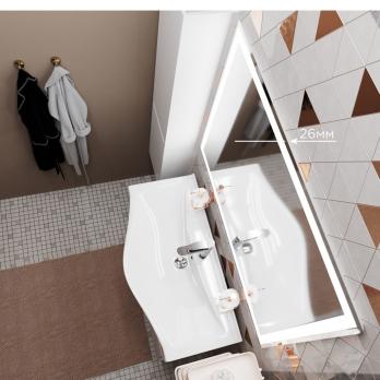 Зеркало MIXLINE "Минио-2" 1000*800 (ШВ) сенсорный выключатель, светодиодная подсветка + подогрев