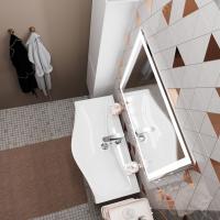 Зеркало MIXLINE "Минио-2" 800*700 (ШВ) сенсорный выключатель, светодиодная подсветка + подогрев