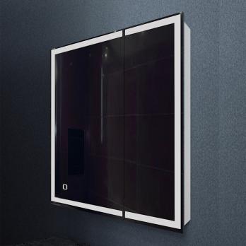 Зеркальный шкаф MIXLINE "Минио" 700*800 (ШВ) 2 створки, левый,сенсорный выкл, светодиодная подсветка