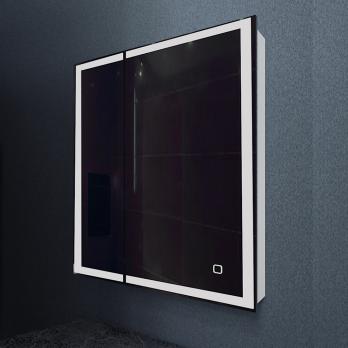 Зеркальный шкаф MIXLINE "Минио" 700*800 (ШВ) 2 створки,правый,сенсорный выкл, светодиодная подсветка