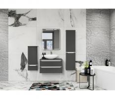 Зеркальный шкаф MIXLINE "ВИКТОРИЯ" 700*800 (ШВ) 2 ств,левый, сенсорный выкл, светодиодная подсветка