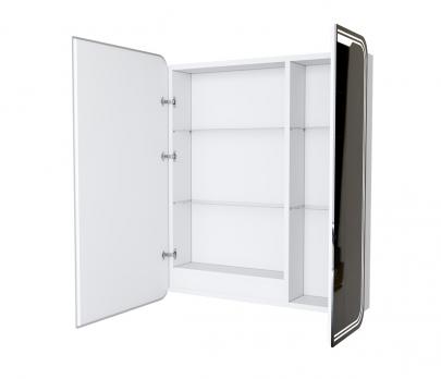 Зеркальный шкаф MIXLINE "ВИКТОРИЯ" 700*800 (ШВ) 2 ств,левый, сенсорный выкл, светодиодная подсветка