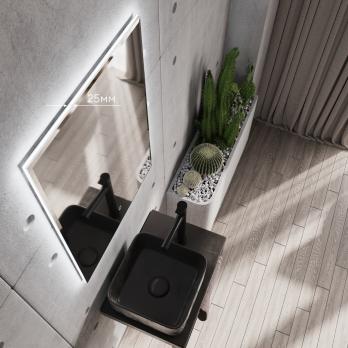 Зеркало MIXLINE "Алмина" 600*800 (ШВ) сенсорный выключатель, светодиодная подсветка