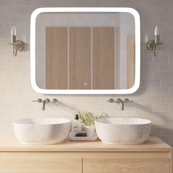 Зеркало MIXLINE "Стив" 1000*800 (ШВ) сенсорный выключатель, светодиодная подсветка