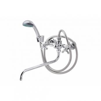 Смеситель для ванны и раковины 1/2 кер ПРОФСАН ПСМ-150-К89 "СТАНДАРТ-Б" эксцентрики "РУС", ХРОМ