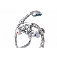 Смеситель для ванны и раковины 1/2 кер ПРОФСАН ПСМ-156-К80 "СТАНДАРТ А" эксцентрики "РУС", ХРОМ