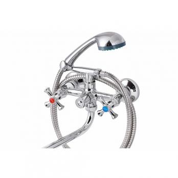 Смеситель для ванны и раковины 1/2 кер ПРОФСАН ПСМ-158-75 "ЕВРО",  эксцентрики "ЕВРО",мах КРЕСТ