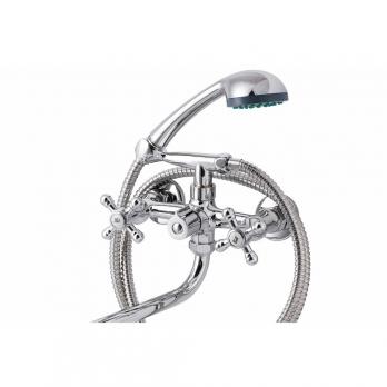 Смеситель для ванны и раковины 1/2 кер ПРОФСАН ПСМ-158-К89 "СТАНДАРТ А" эксцентрики"РУС", КРЕСТ ХРОМ