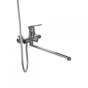 Смеситель для ванны и раковины 35к ПРОФСАН ПСМ-100-2 "ЭЛИТ" эксцентрики "ЕВРО", ХРОМ